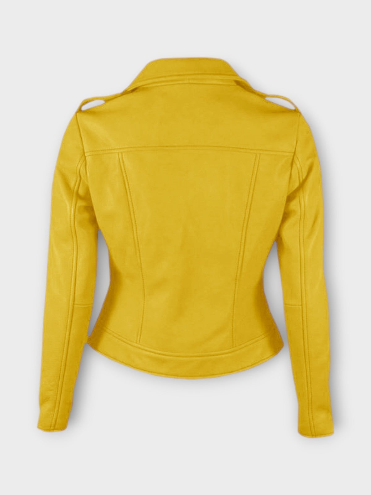 Loreen Women's Yellow Leather Jacket