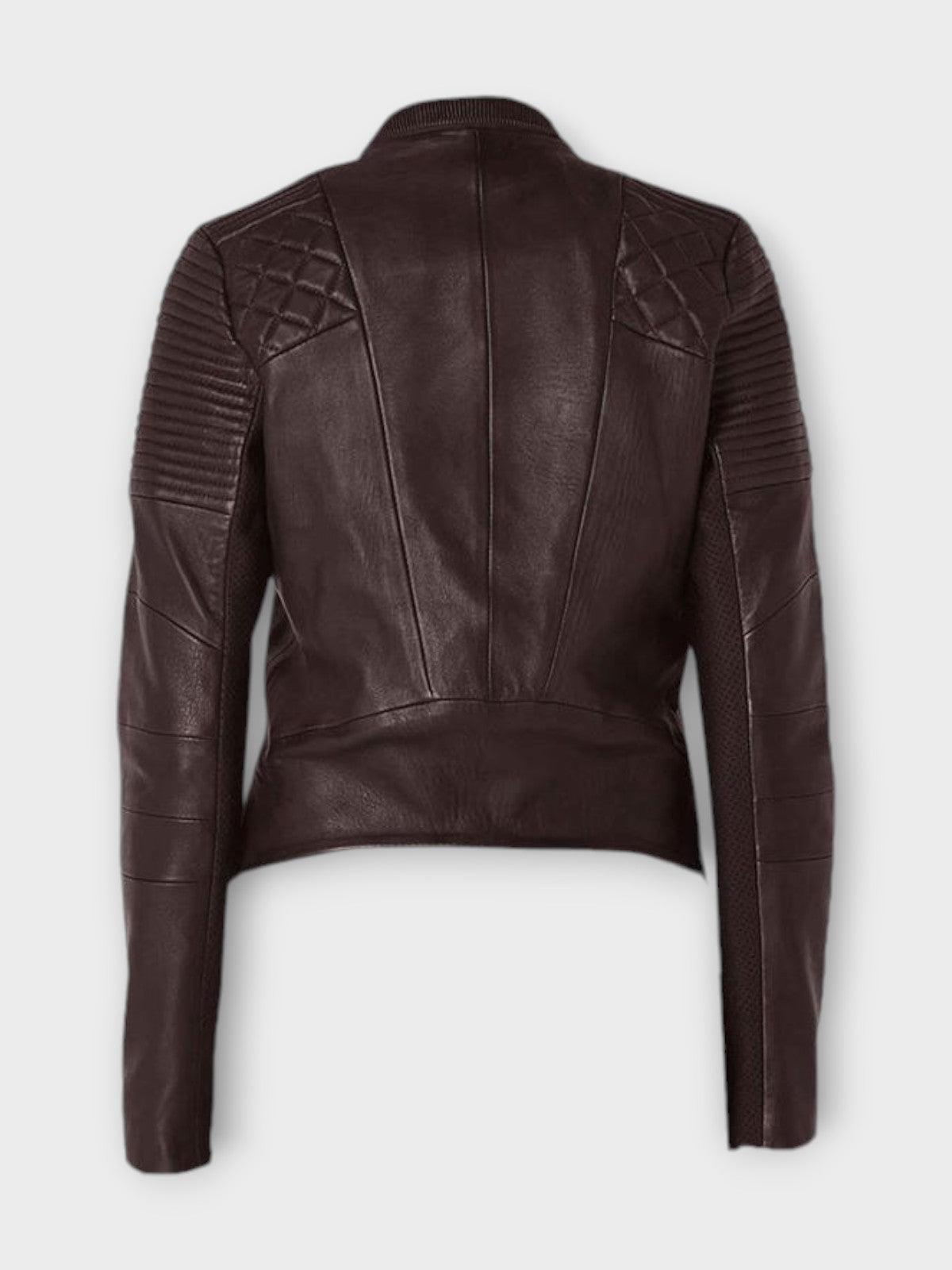 Veyra Women's Brown Leather Jacket