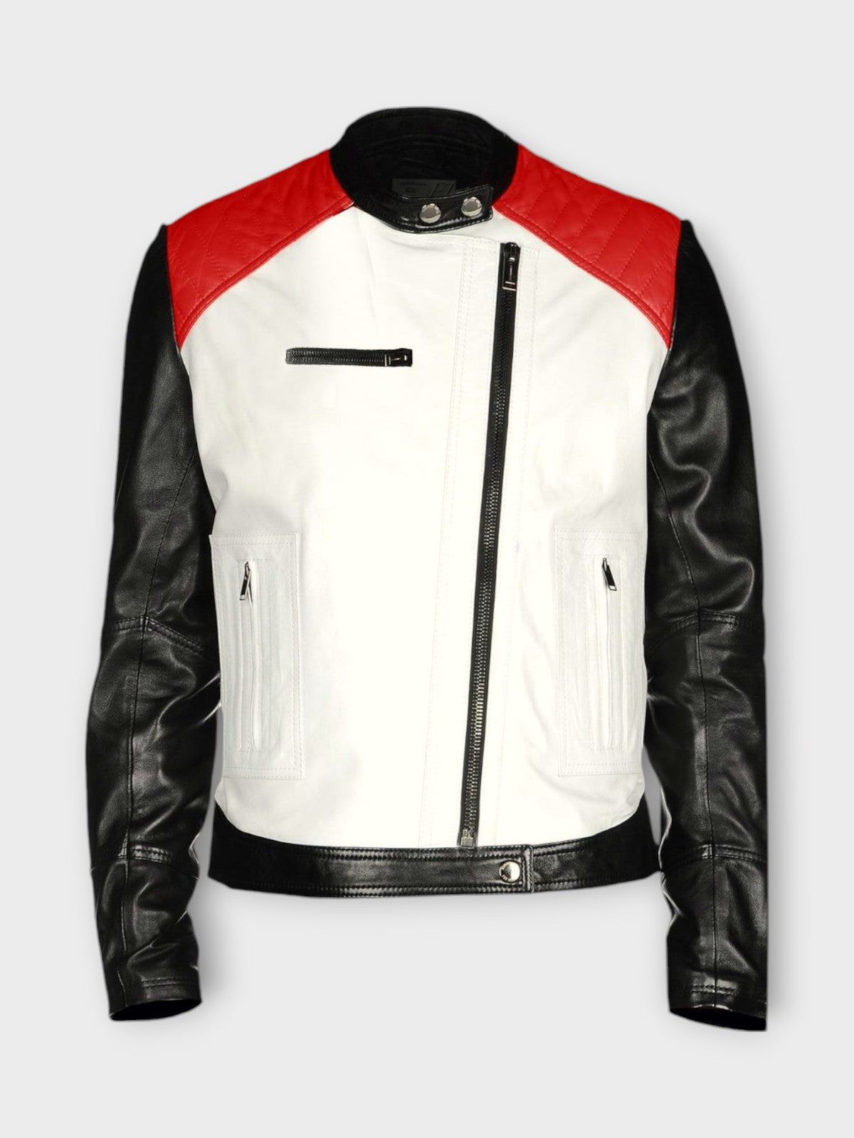 Vivid Men's Mutlicolor Leather Jacket